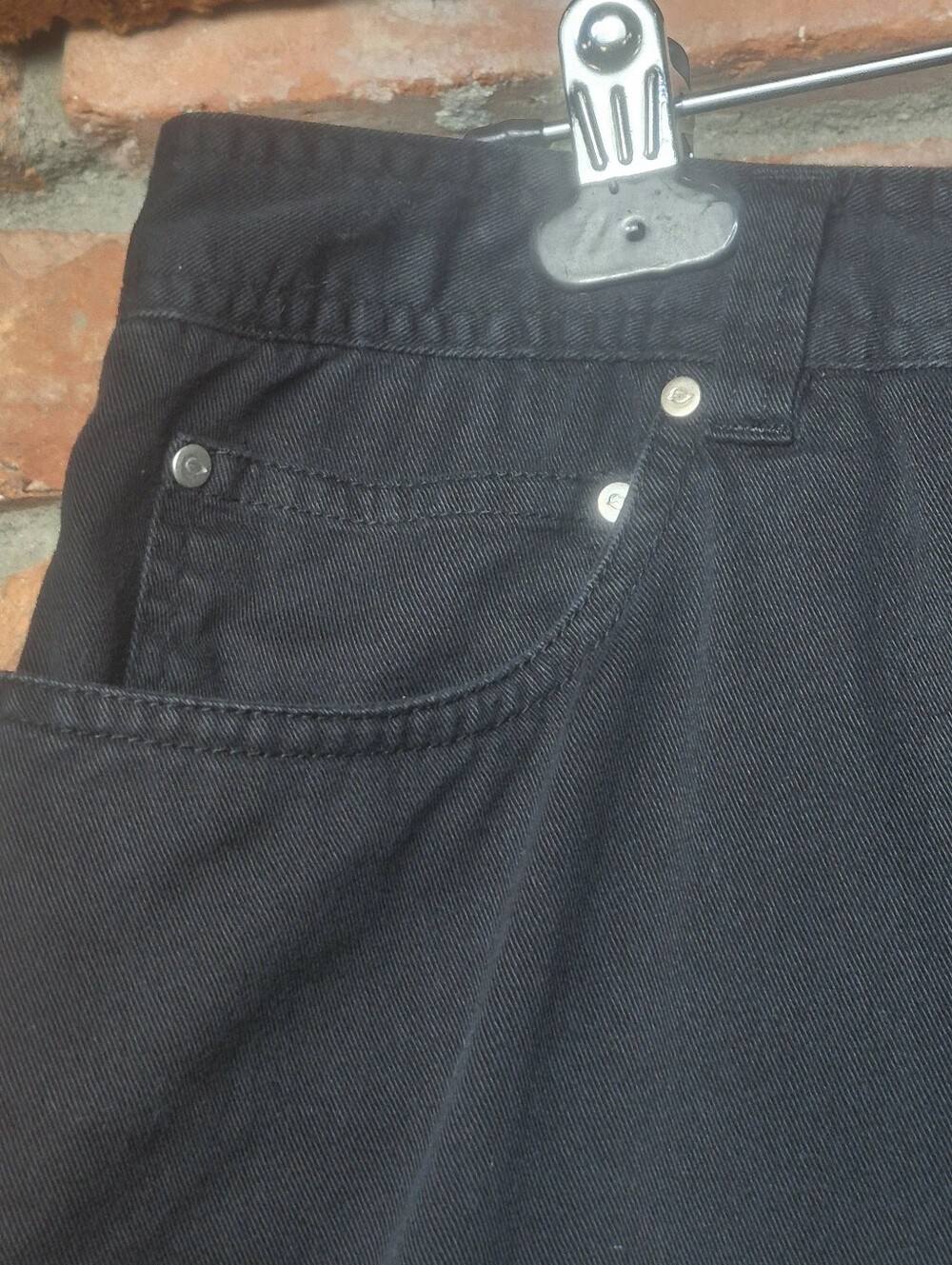 Vintage Cotton Ginny Black Maxi Skirt 100% Cotton Y2K Minimalist - Picture 4 of 6
